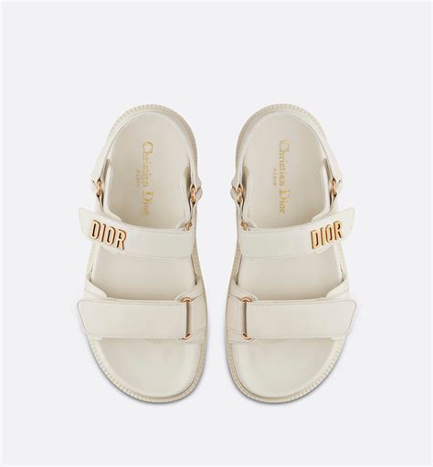 dior white sandals|christian Dior sandals flat.